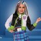 Kids Monster High Frankie Stein Costume Plaid Dress Sweater Jacket and Stitched Tights